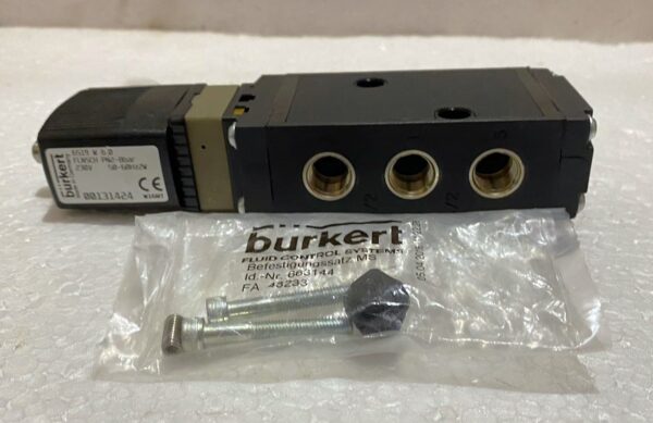 BURKERT SOLENOID VALVE 6519 W 6 0 FLNSCH PN2 8BAR